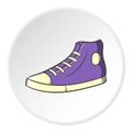Sneakers icon, cartoon style Royalty Free Stock Photo