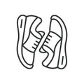 Sneakers icon line design. , Shoes, Footwear, Athletic, Jogging, Running, Icon, Style, Sporty, Active, vector