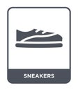 sneakers icon in trendy design style. sneakers icon isolated on white background. sneakers vector icon simple and modern flat Royalty Free Stock Photo