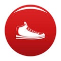 Sneakers icon vector red