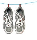 Sneakers on line Royalty Free Stock Photo