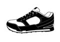 Sneakers logo in vector.