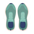 Sneakers semi flat color vector editable objects Royalty Free Stock Photo