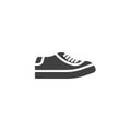 Sneakers shoe vector icon