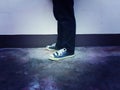 Sneakers shoes legs foot fashion jean