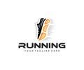 Sneakers, sports shoes, shoes, logo design. Fashion shoes, running shoes for running, vector design