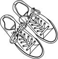 Sneakers vector, teens shoe clipart, boots