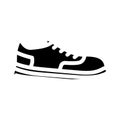 sneakers wear glyph icon vector illustration