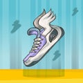 Sneakers with wings Royalty Free Stock Photo