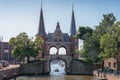 De Sneeker Waterpoort is the symbol of the Frisian town of Sneek in the Netherlands Royalty Free Stock Photo