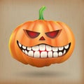 Sneer pumpkin vintage background