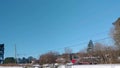 Historic snow and ice in Snellville Georgia semi truck sliding backwards in traffic