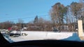 Amateur video 2018 Historic snow and ice in Snellville Georgia semi truck stuck on a hill