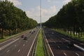 Snelweg A20 nabij Nieuwerkerk aan den IJssel buiten de spits. Royalty Free Stock Photo