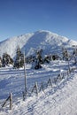 Snezka Mountain in the Krkonose Mountains Royalty Free Stock Photo