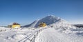 Snezka or Sniezka mountain in winter Royalty Free Stock Photo