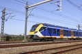 SNG commuter train on railroad track near Zwolle runned by NS