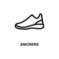 snickers simple line icon