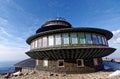 Meteorological observatory at the top of the Mountain. Royalty Free Stock Photo