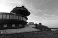 Meteorological observatory at the top of the Mountain. Royalty Free Stock Photo