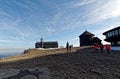 Meteorological observatory at the top of the Mountain. Royalty Free Stock Photo