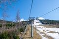 Snieznik chairlift on a beautiful sunny day