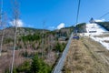 Snieznik chairlift on a beautiful sunny day