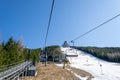Snieznik chairlift on a beautiful sunny day