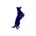 Sniffer Dog Logo Design Vector. Silhouette of Sniffer Dog. Vector illustration