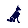 Sniffer Dog Logo Design Vector. Silhouette of Sniffer Dog. Vector illustration