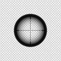 Sniper automatic rifle crosshairs. Gun viewfinder target icon