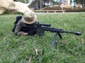 Sniper barret M82A1 scale12 military model Royalty Free Stock Photo