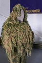 Sniper camouflage coat put on dummy, Ukraine