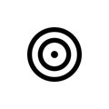 Sniper crosshairs bold icon.