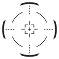 Sniper gun digital aim. Round game element