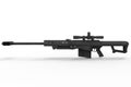 Sniper Rifle Side View Royalty Free Stock Photo