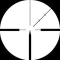 Sniper rifle sight targeted on. Isolated.