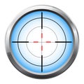 Sniper scope cross hairs Royalty Free Stock Photo