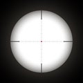 Sniper scope with red dot Royalty Free Stock Photo