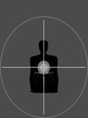 Sniper shutting target Royalty Free Stock Photo