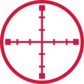 Sniper target crosshair Royalty Free Stock Photo
