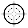 Sniper target Hand drawn, Vector, Eps, Logo, Icon, silhouette Illustration by crafteroks for different uses. Visit my website at h