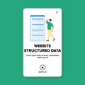 snippets website structured data vector Royalty Free Stock Photo