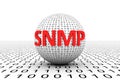 SNMP conceptual sphere binary code 3d Royalty Free Stock Photo