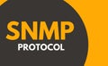 SNMP, Simple Network Management Protocol Royalty Free Stock Photo