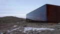 Snohetta lookout hut in Dovrefjell National Oark in Norway Royalty Free Stock Photo