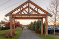 Snohomish Centennial Trail Head Used For Bicycle Riders, Walkers, Joggers