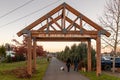 Snohomish Centennial Trail Head Used For Bicycle Riders, Walkers, Joggers