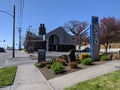 Snohomish, WA USA - circa April 2021: Street view of the drive thru banking area of a Chase bank Royalty Free Stock Photo