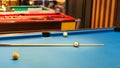 Snooker ball on snooker table Royalty Free Stock Photo